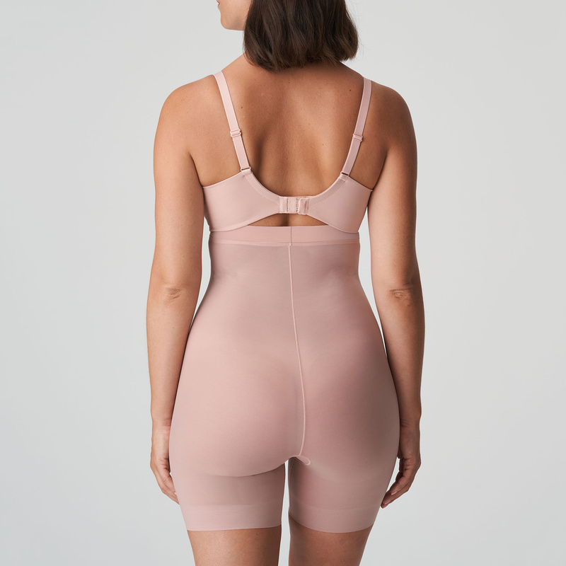 Hoge Tailleslip Met Beentjes in het Powder rose