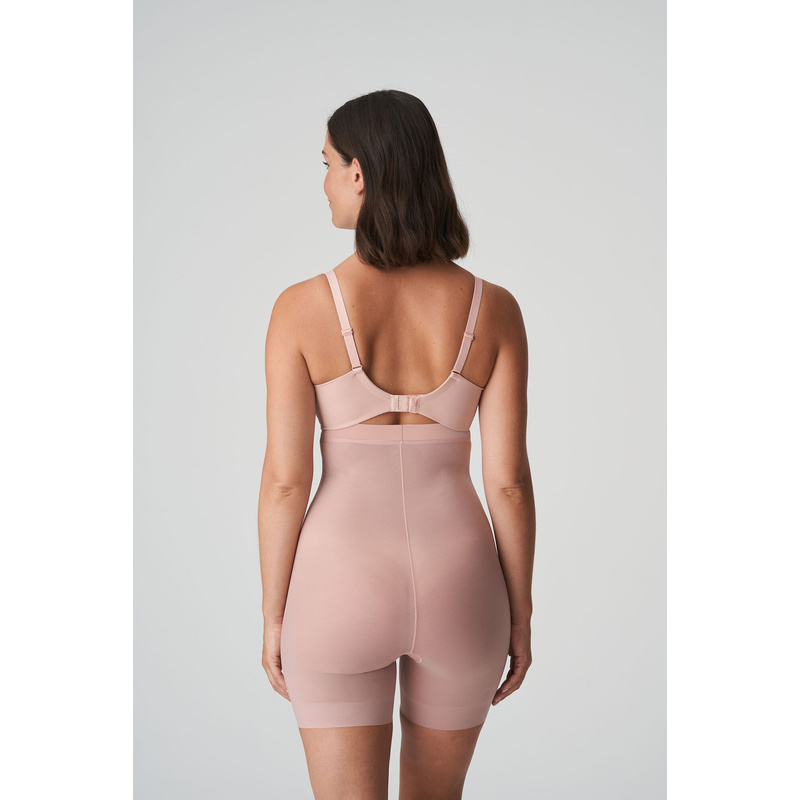Hoge Tailleslip Met Beentjes in het Powder rose