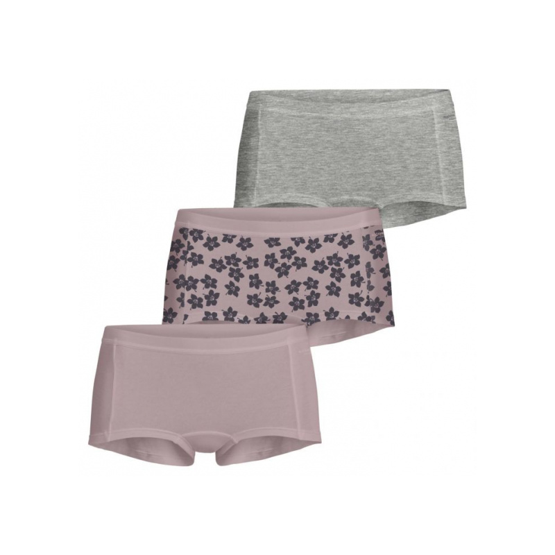 3-pack Minishort in het Burnished lilac
