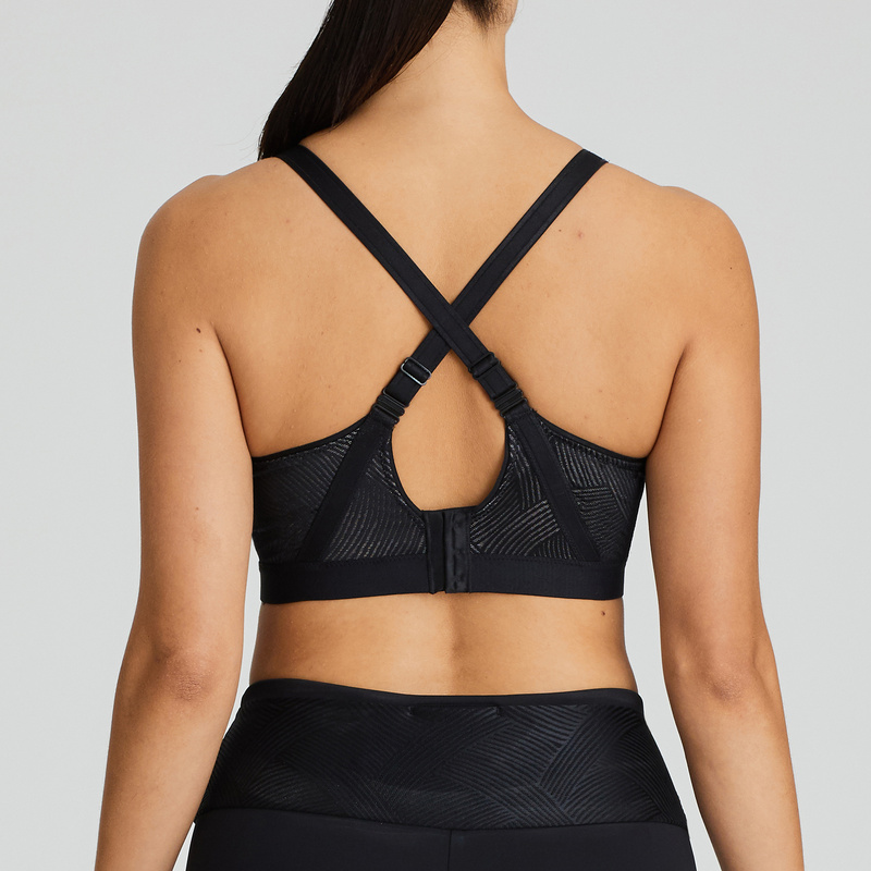 Voorgevomde Sport Bh Met Beugel en Noir Voorgevomde Sport Bh Met Beugel en Noir