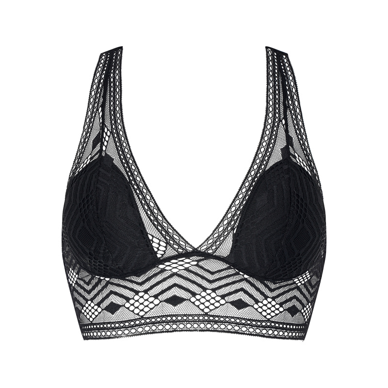 Triangel Bh Zonder Beugel en Noir