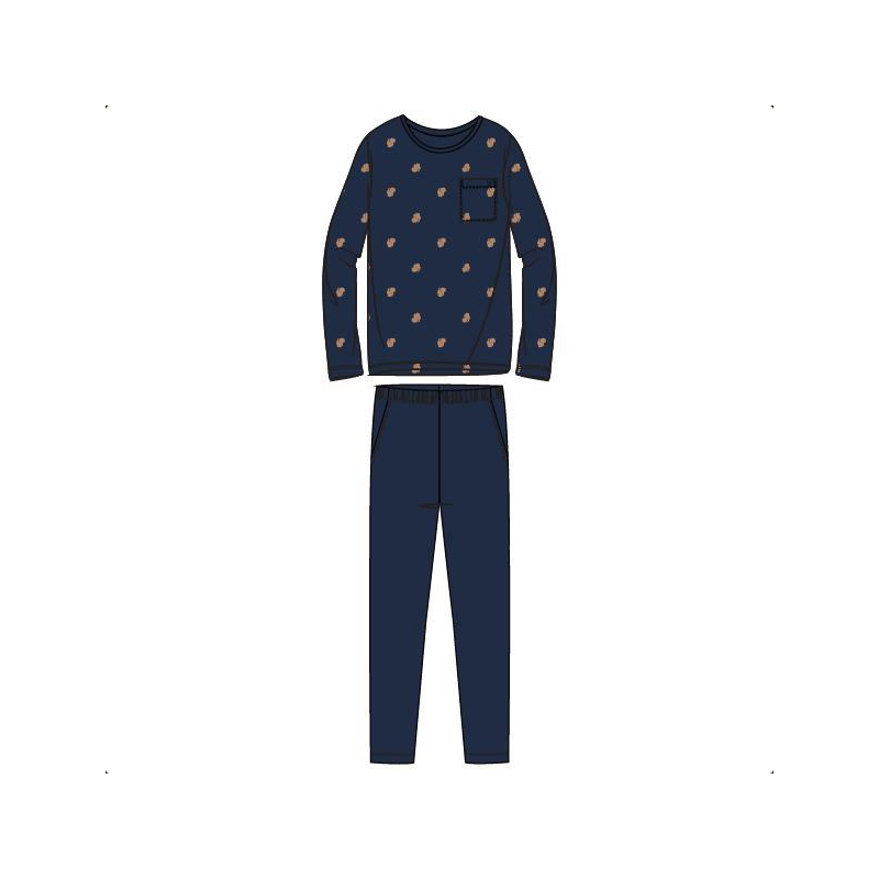 Pyjama in het Donkerblauw