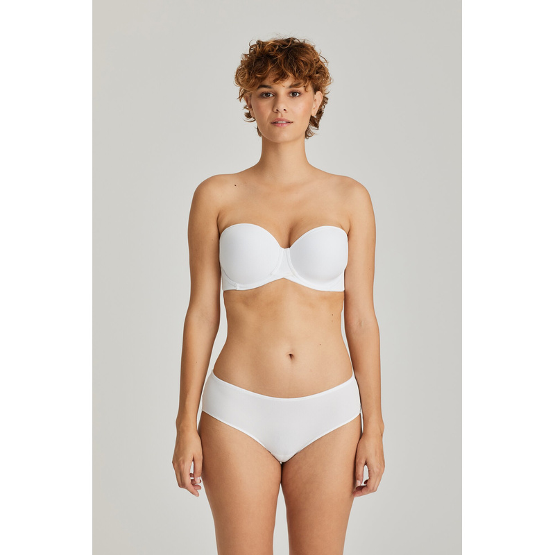 Voorgevormde Strapless Bh | Cup E-g in het Wit