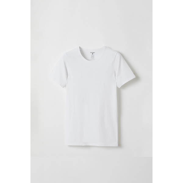 T-shirt Ronde Hals Wit - Woody - Herenondergoed