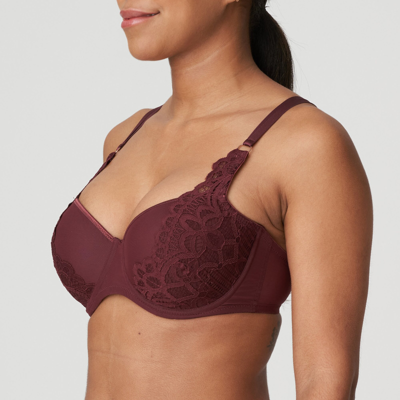 Voorgevormde Balconette Bh in het Merlot