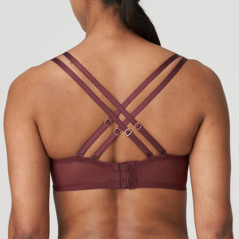 Voorgevormde Balconette Bh in het Merlot