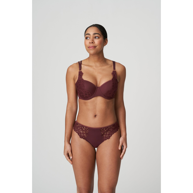 Voorgevormde Balconette Bh in het Merlot