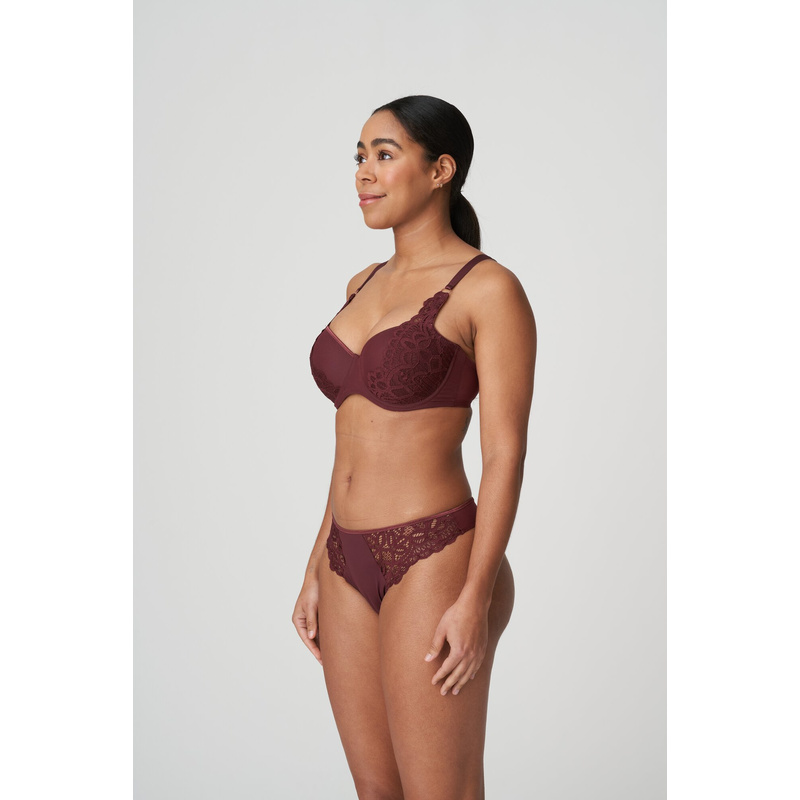 Voorgevormde Balconette Bh in het Merlot