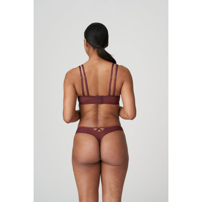 Voorgevormde Balconette Bh in het Merlot
