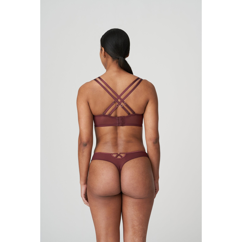 Voorgevormde Balconette Bh in het Merlot