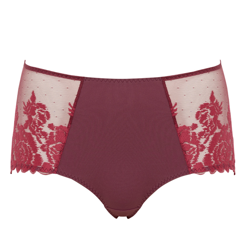 Tailleslip en Burgundy