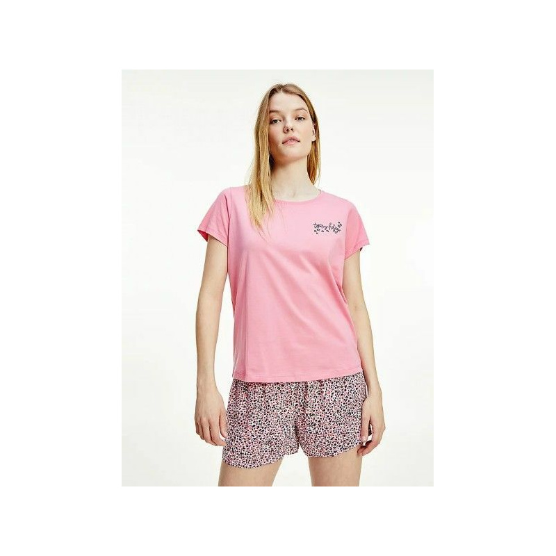 Pyjama Korte Broek in het Hamptons pink