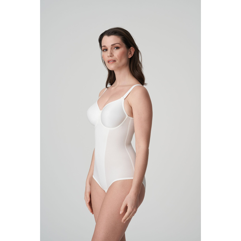 Satin Corrigerende Body Met Beugel en Naturel