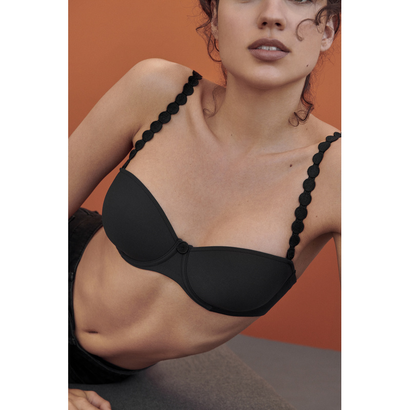 Voorgevormde Balconette Bh en Charbon