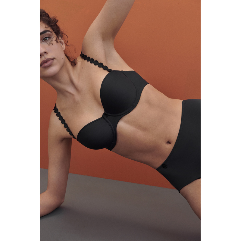 Voorgevormde Balconette Bh en Charbon