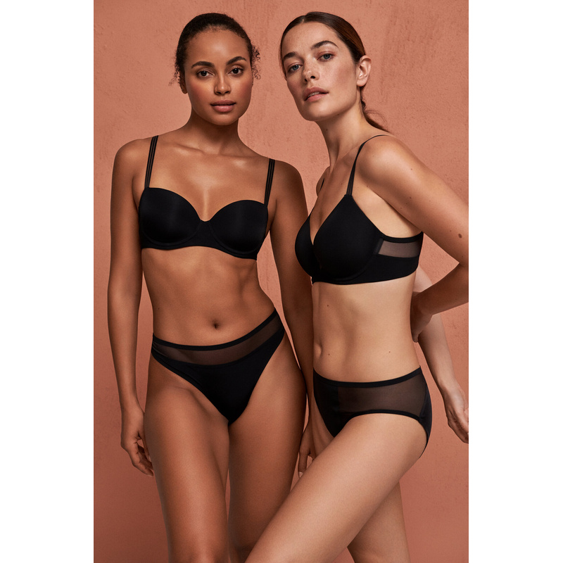 Voorgevormde Balconnet Bh in het Zwart