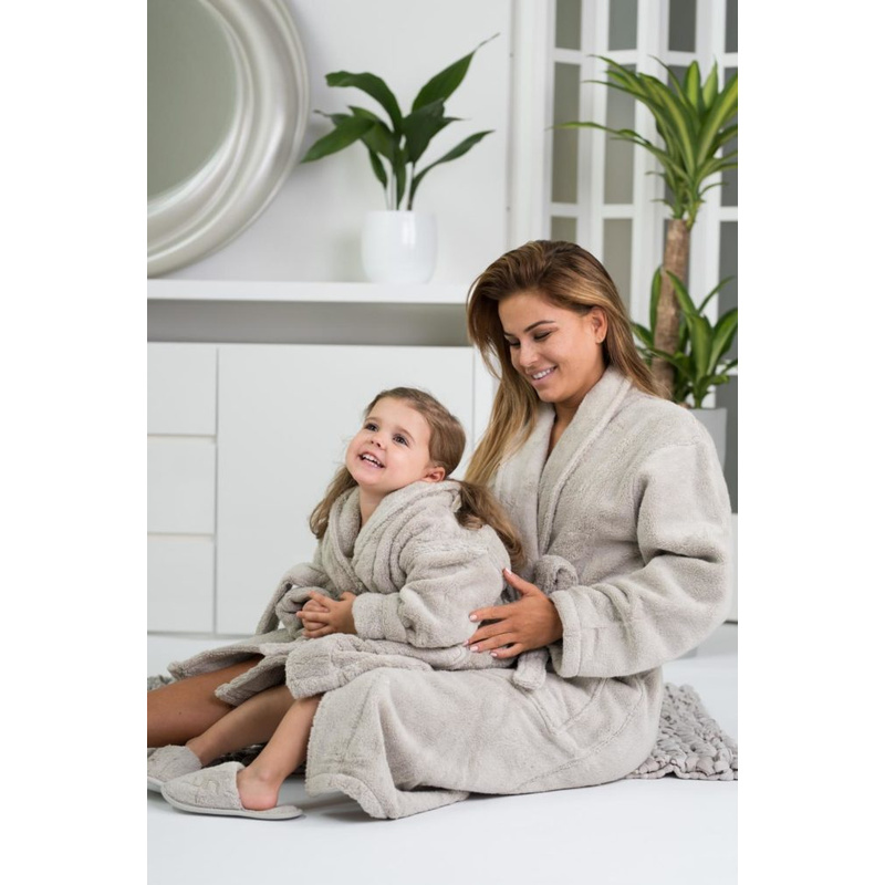 Kids Badjas 110cm in het Sand Kids Badjas 110cm in het Sand