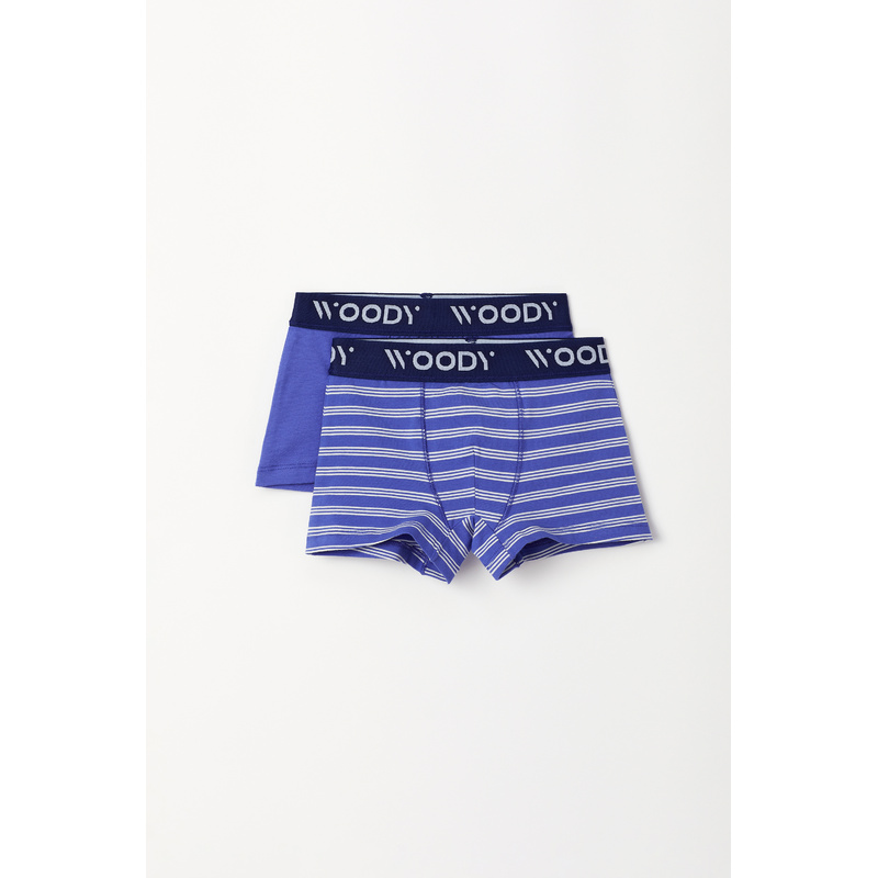 Jongens Duopack Short in het Blauw