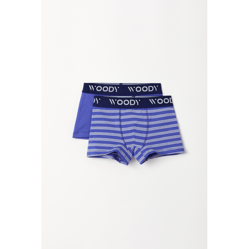 Jongens Duopack Boxer in het Blauw