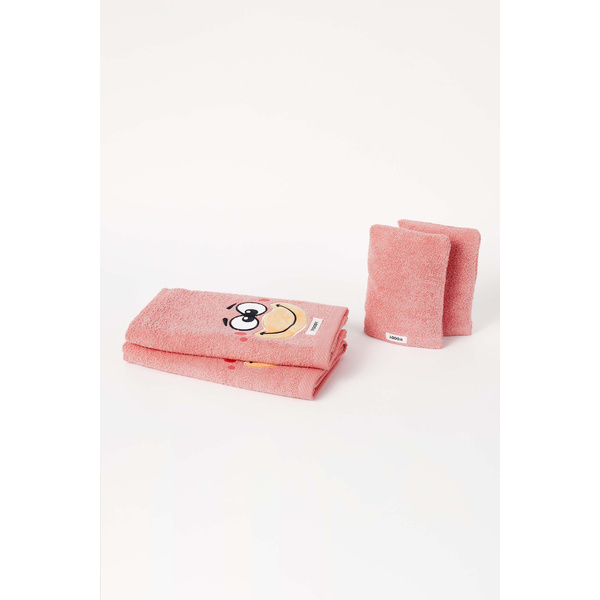 Set Handdoek & Washand - Woody