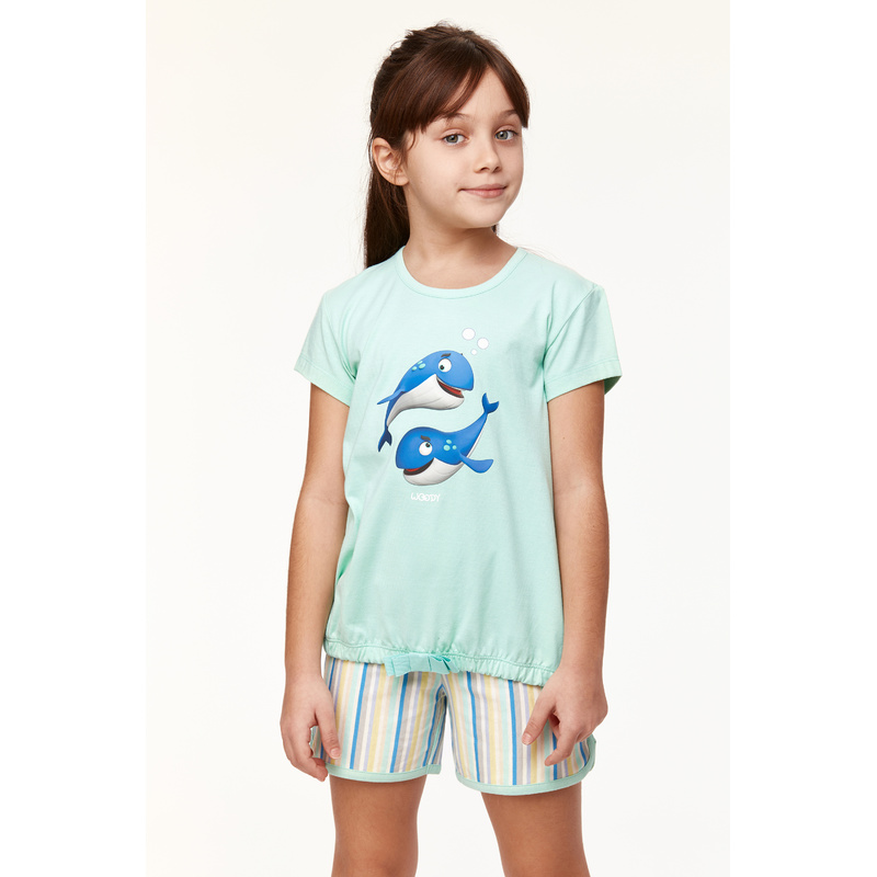 Meisjes Pyjama in het Turquoise