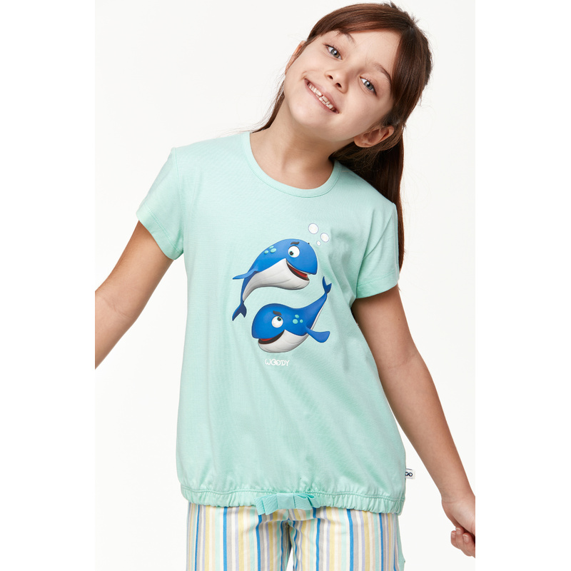 Meisjes Pyjama in het Turquoise Meisjes Pyjama in het Turquoise