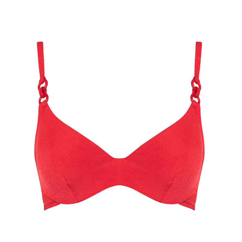 Bikinitop Met Beugel in het Rood