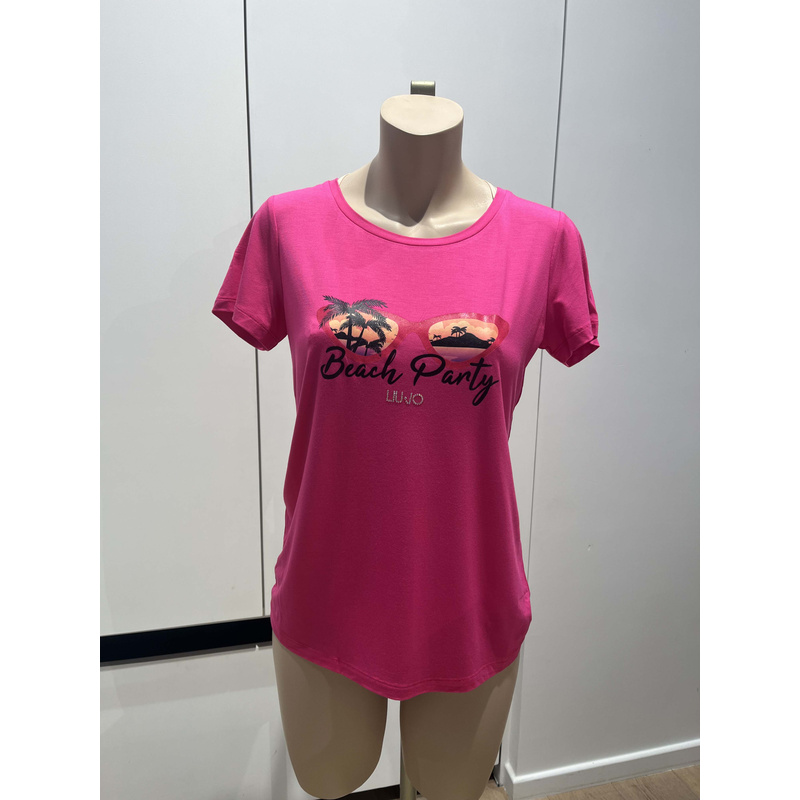 T-shirt in het Fuchsia