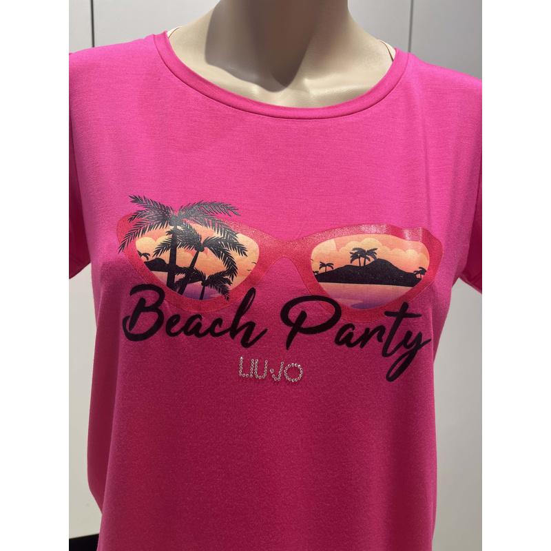 T-shirt en Fuchsia