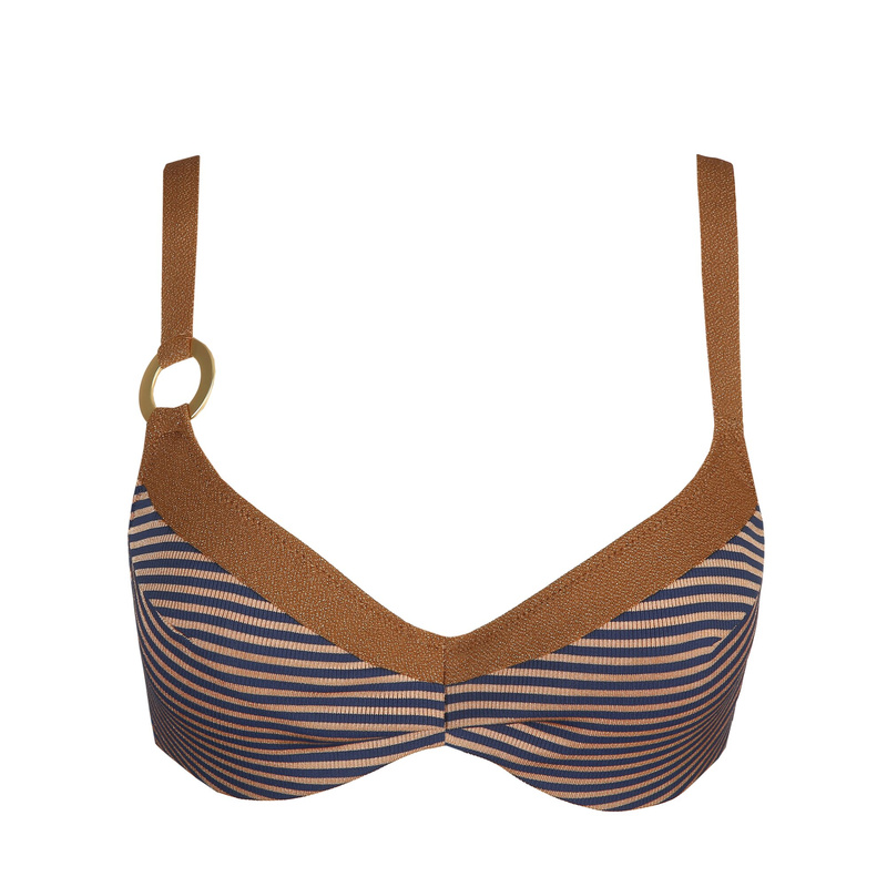 Bikinitop Met Beugel en Ocean bronze