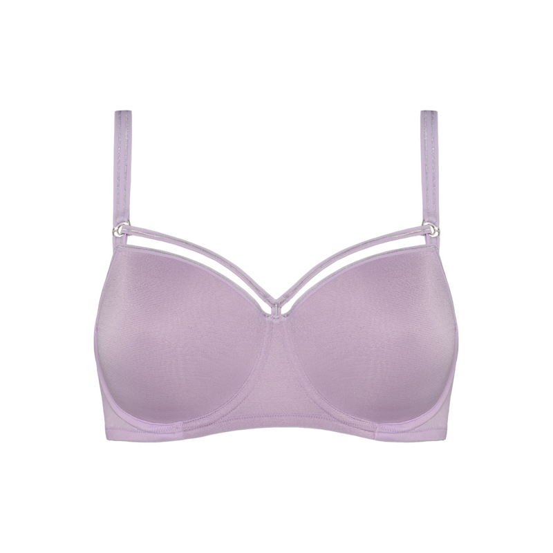 Voorgevormde Balconnet Bh in het Lilac lurex and silver purple