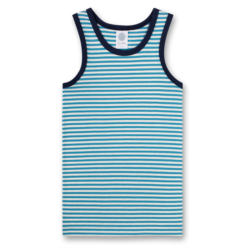 Jongens Singlet en Streep blauw