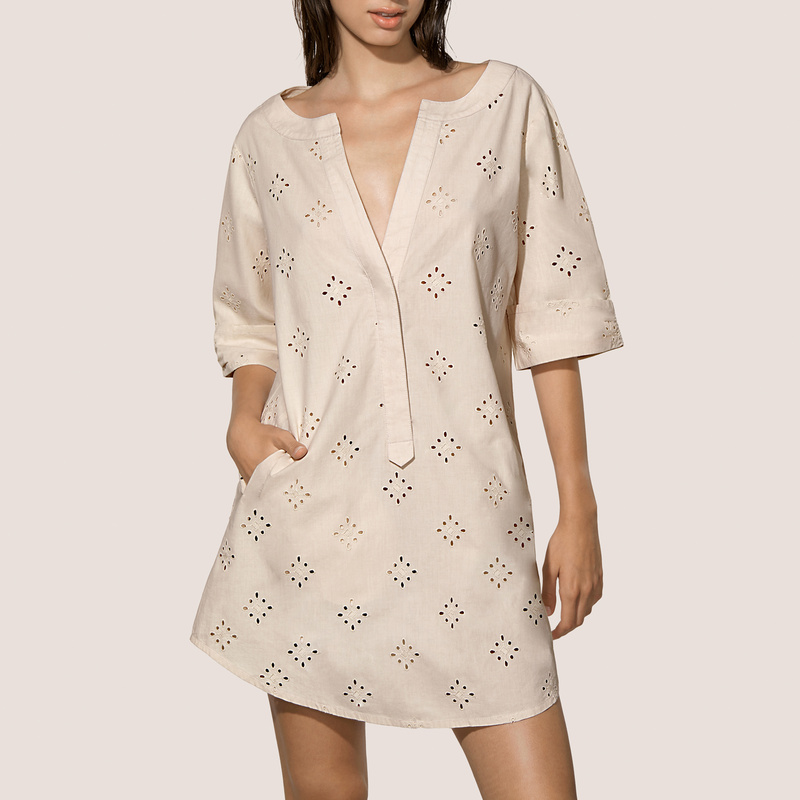 Kaftan in het Blush topaz