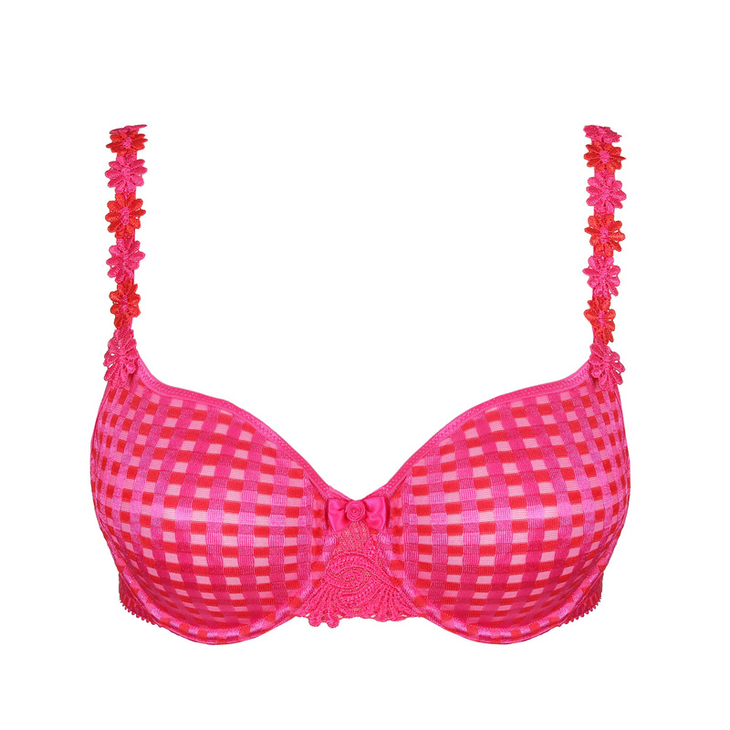 Niet Voorgevormde Beugel Bh in het Electric pink