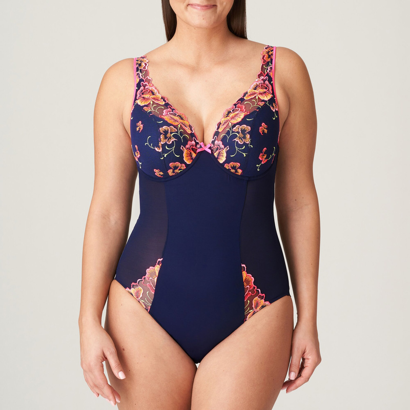 Plunge Body Halve Mousse Cups en Velvet blue
