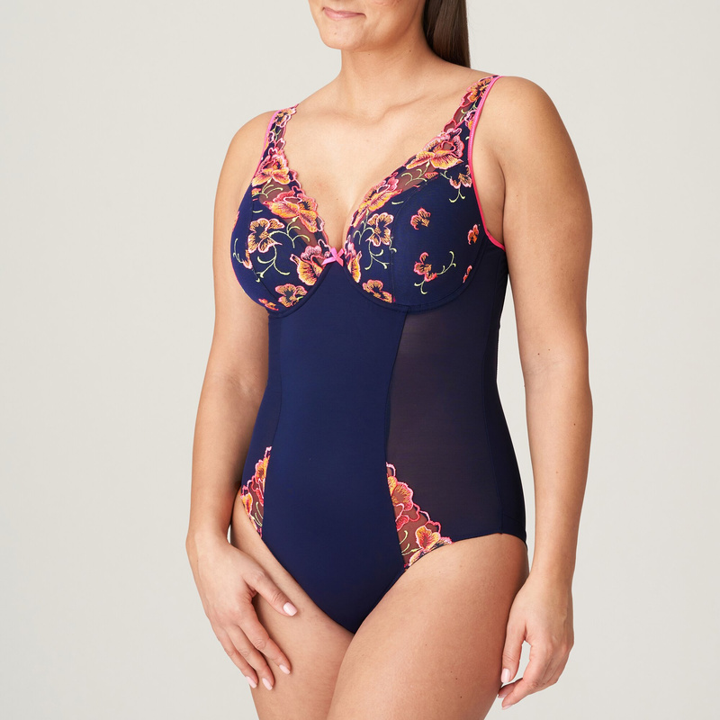Plunge Body Halve Mousse Cups en Velvet blue