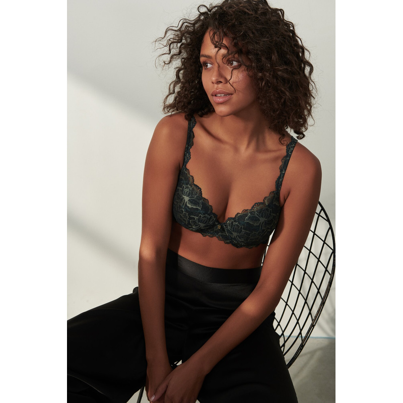 Voorgevormde Bh Hartvorm in het Night gray Voorgevormde Bh Hartvorm in het Night gray