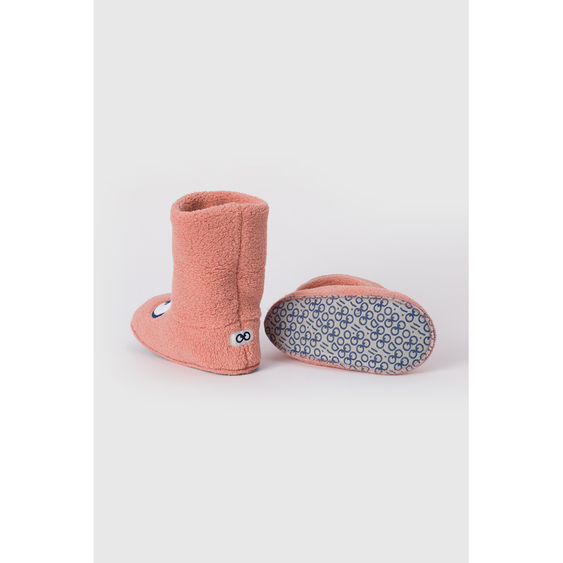 Pantoffels Met Oogjes in het Oudroze