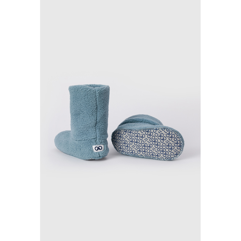 Pantoffels in het Ijsblauw