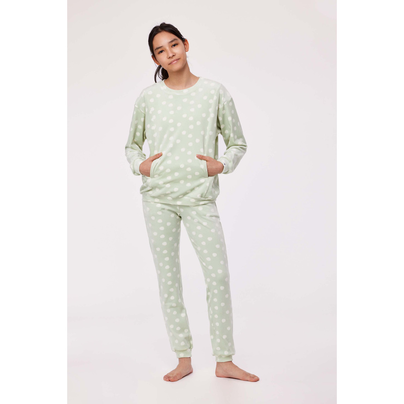 Pyjama in het Muntgroen