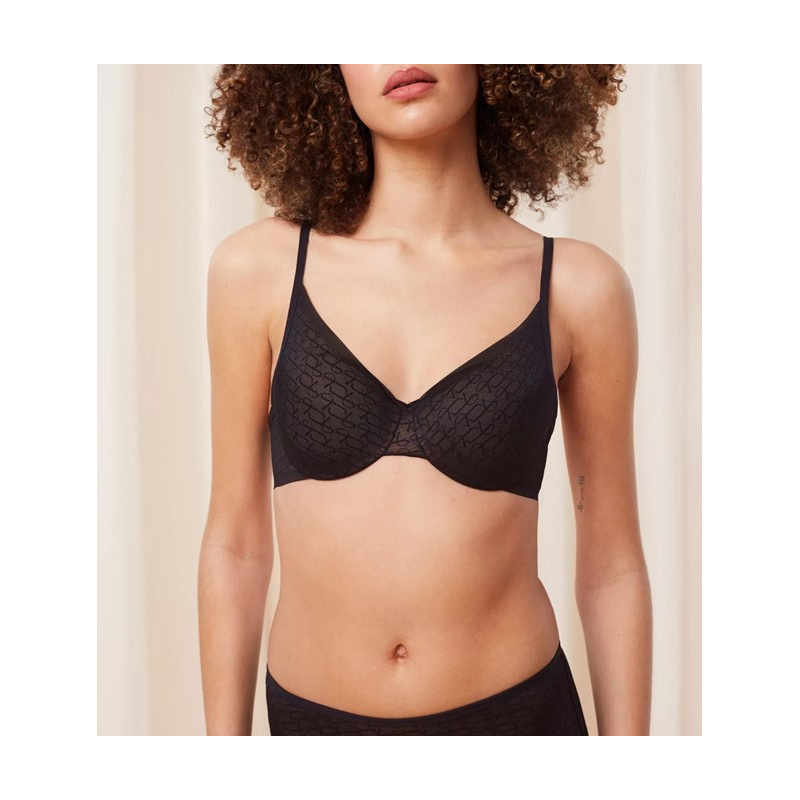 Voorgevormde Bh Signature Sheer Whp in het Black Voorgevormde Bh Signature Sheer Whp in het Black