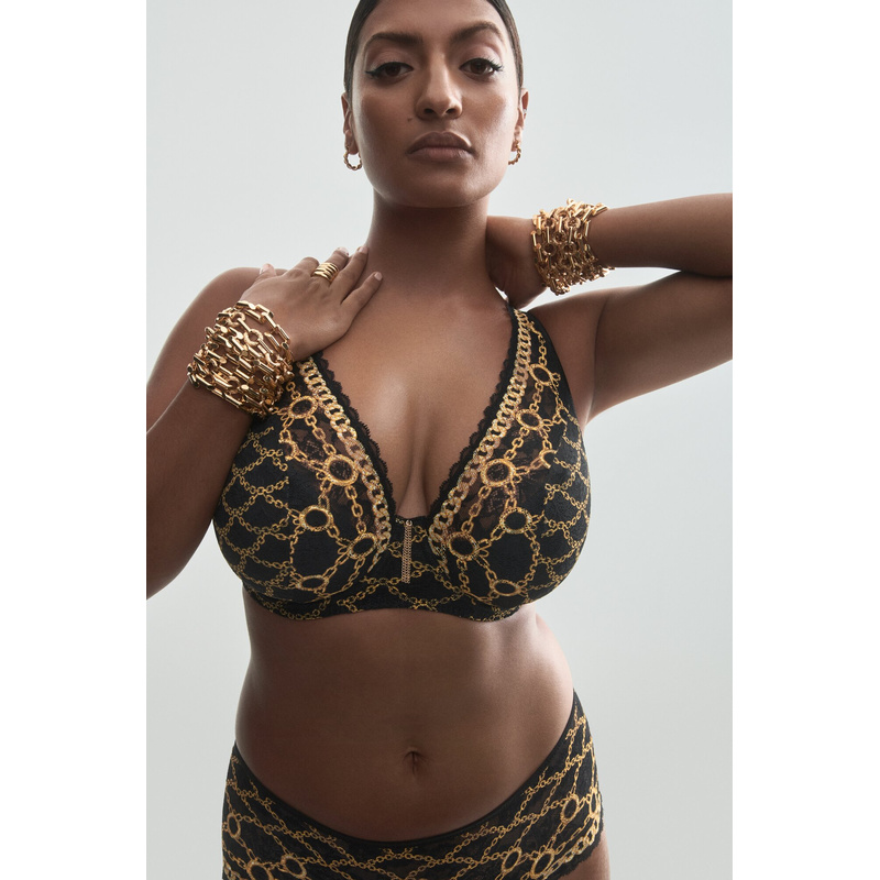 Plunge Bh Halve Mousse Cups in het Zwart