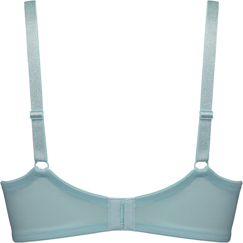 Voorgevormde Balconnet Met Beugel en Sparkling iridescent aqua Voorgevormde Balconnet Met Beugel en Sparkling iridescent aqua