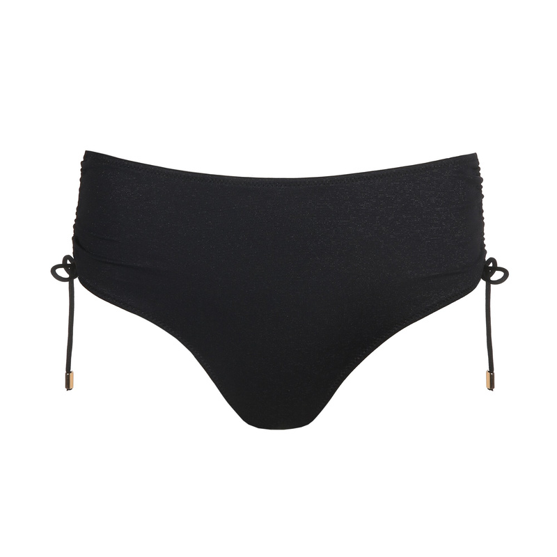 Bikini Tailleslip Met Koordjes in het Zwart