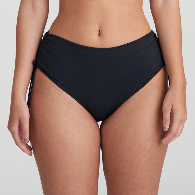 Bikini Tailleslip Met Koordjes en Noir