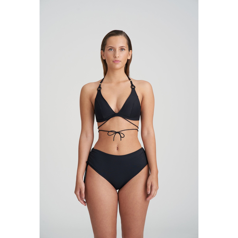Bikini Tailleslip Met Koordjes en Noir