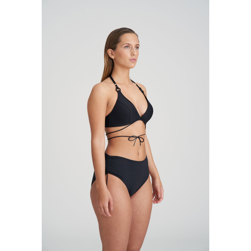 Bikini Tailleslip Met Koordjes en Noir