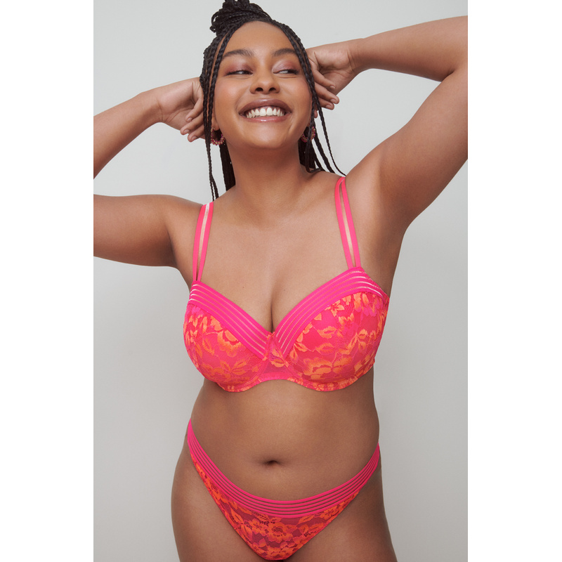 Voorgevormde Balconette Bh in het La pink