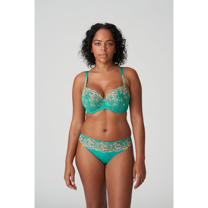 Balconette Bh Verticale Naad in het Sunny teal