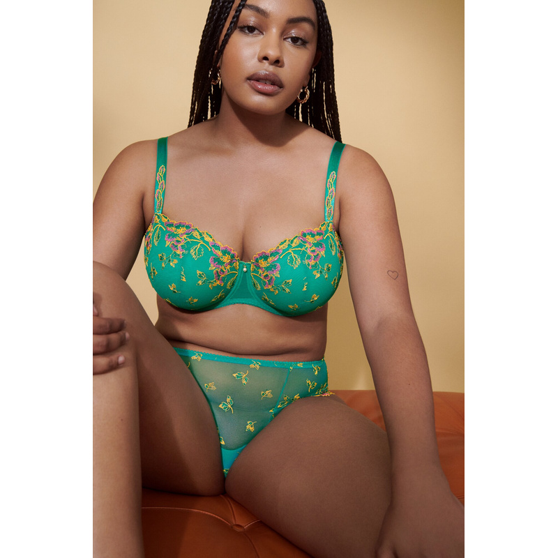 Voorgevormde Balconette Bh in het Sunny teal Voorgevormde Balconette Bh in het Sunny teal